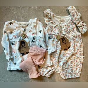 Rabbit & Bear Kids Floral Outfit Set